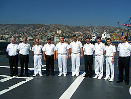 Contraalmirante turco visitó armada nacional.