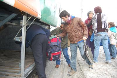 Evacuación de futaleufú.fotos Christian Brown