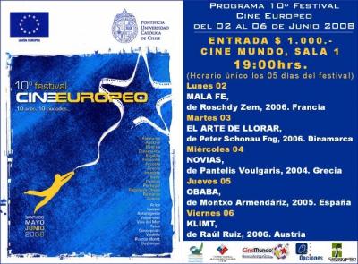 CICLO DE CINE EUROPEO EN PUERTO MONTT desde el 2 al 6 de junio